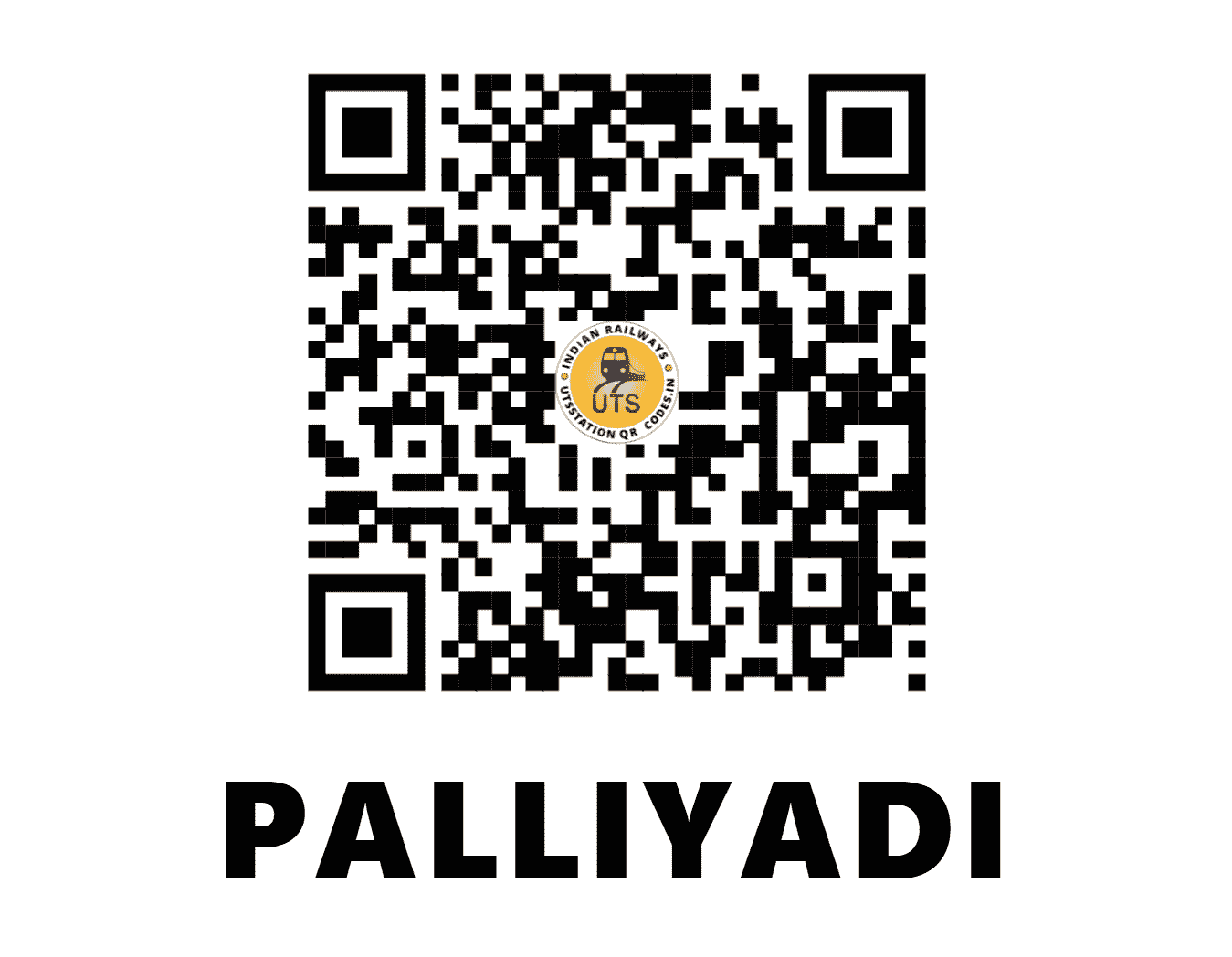 UTS QR Code for PALLIYADI - PYD (SR - TAMIL NADU)